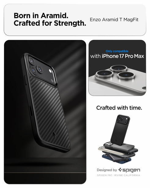 Spigen iPhone 17 Pro Case – Enzo Aramid T
